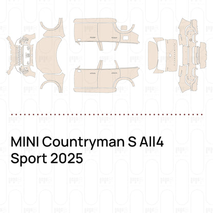 Pre-Cut PPF MINI Countryman S All4 Sport 2025