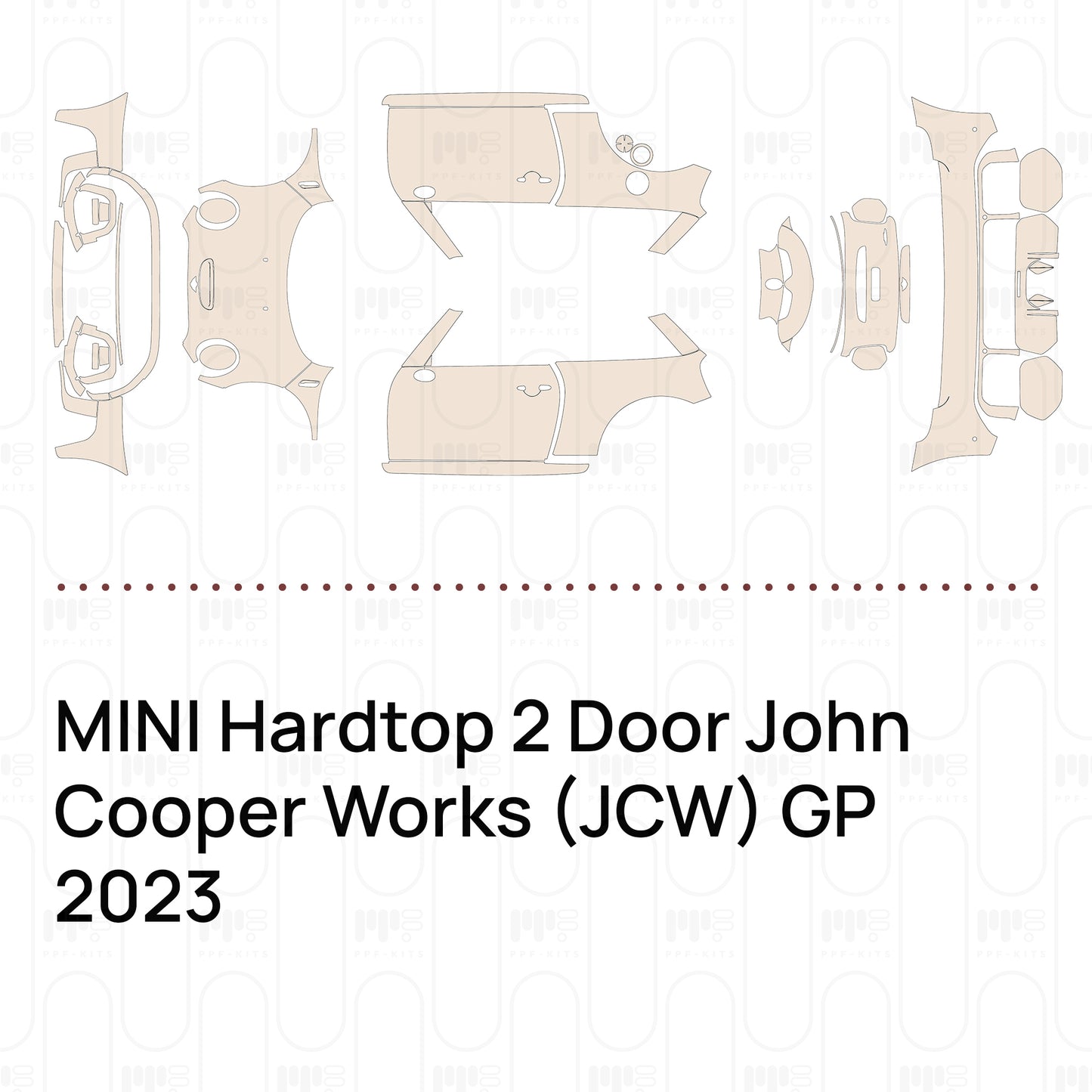 Pre-Cut PPF MINI Hardtop 2 Door John Cooper Works (JCW) GP 2023