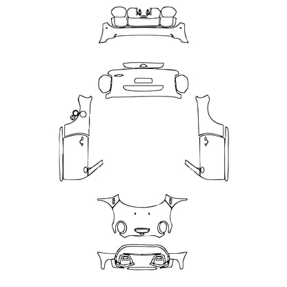 Pre-Cut PPF MINI MINI Convertible John Cooper Works (JCW) 2024 - PPF-Kits
