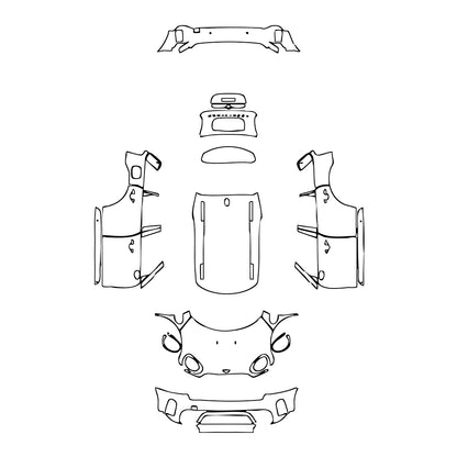 Pre-Cut PPF MINI MINI Countryman Cooper 2023 - PPF-Kits