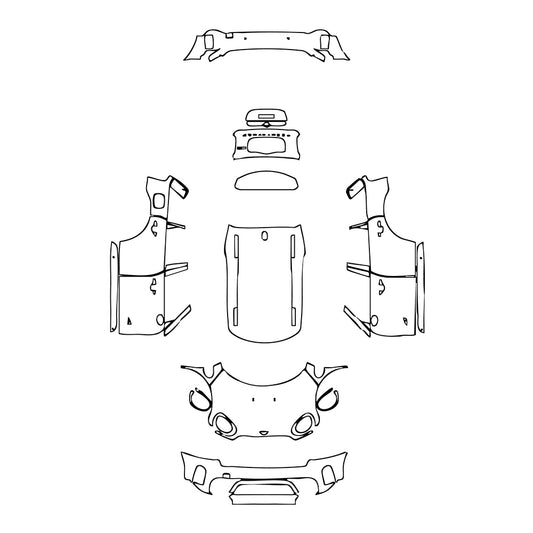 Pre-Cut PPF MINI MINI Countryman Cooper S All4 2022 - PPF-Kits