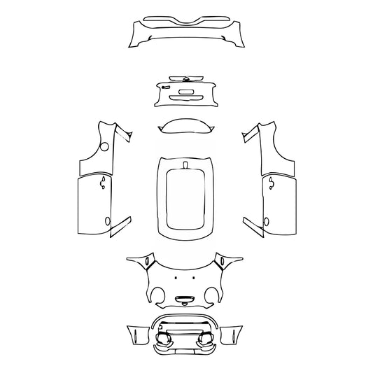 Pre-Cut PPF MINI MINI Hardtop 2 Door Cooper S Base 2022 - PPF-Kits