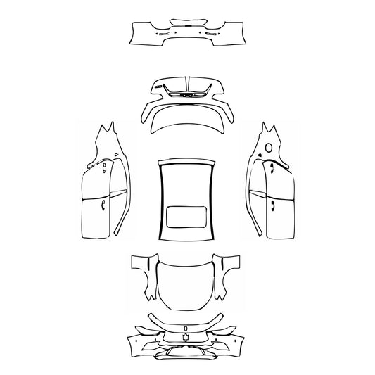 Pre-Cut PPF Maserati Ghibli Ghibli S GranSport 2019 - PPF-Kits