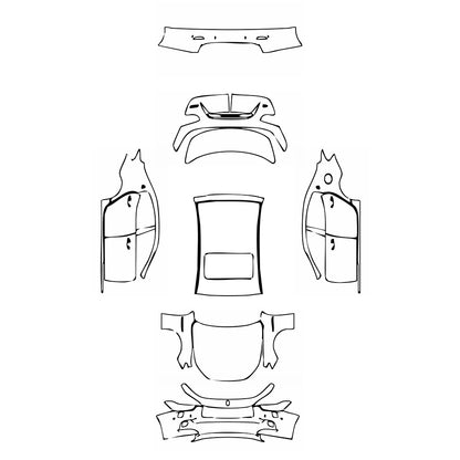 Pre-Cut PPF Maserati Ghibli Ghibli S Q4 Base 2017 - PPF-Kits