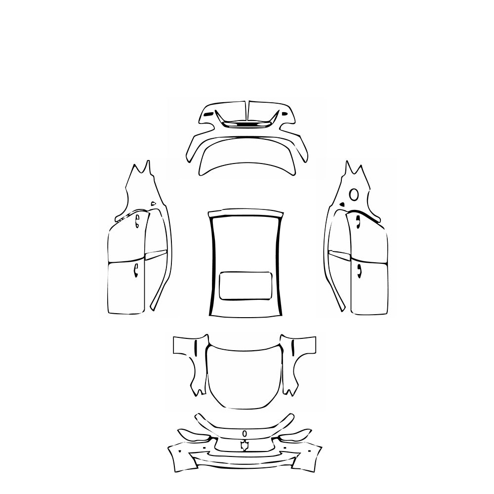 Pre-Cut PPF Maserati Ghibli Ghibli S Q4 GranLusso 2020 - PPF-Kits