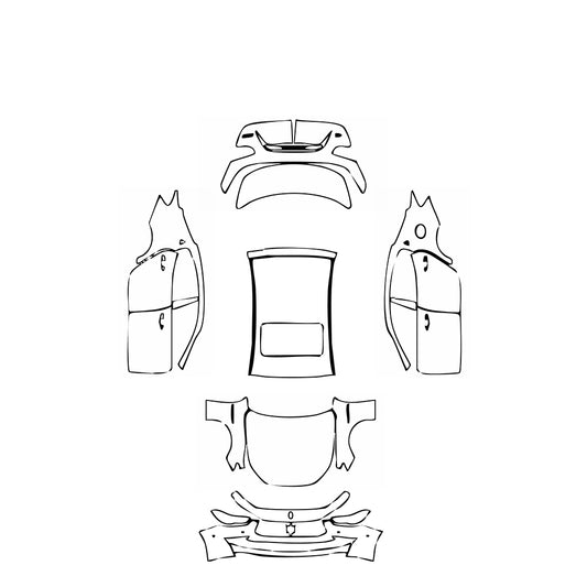 Pre-Cut PPF Maserati Ghibli Ghibli S Q4 GranLusso 2020 - PPF-Kits