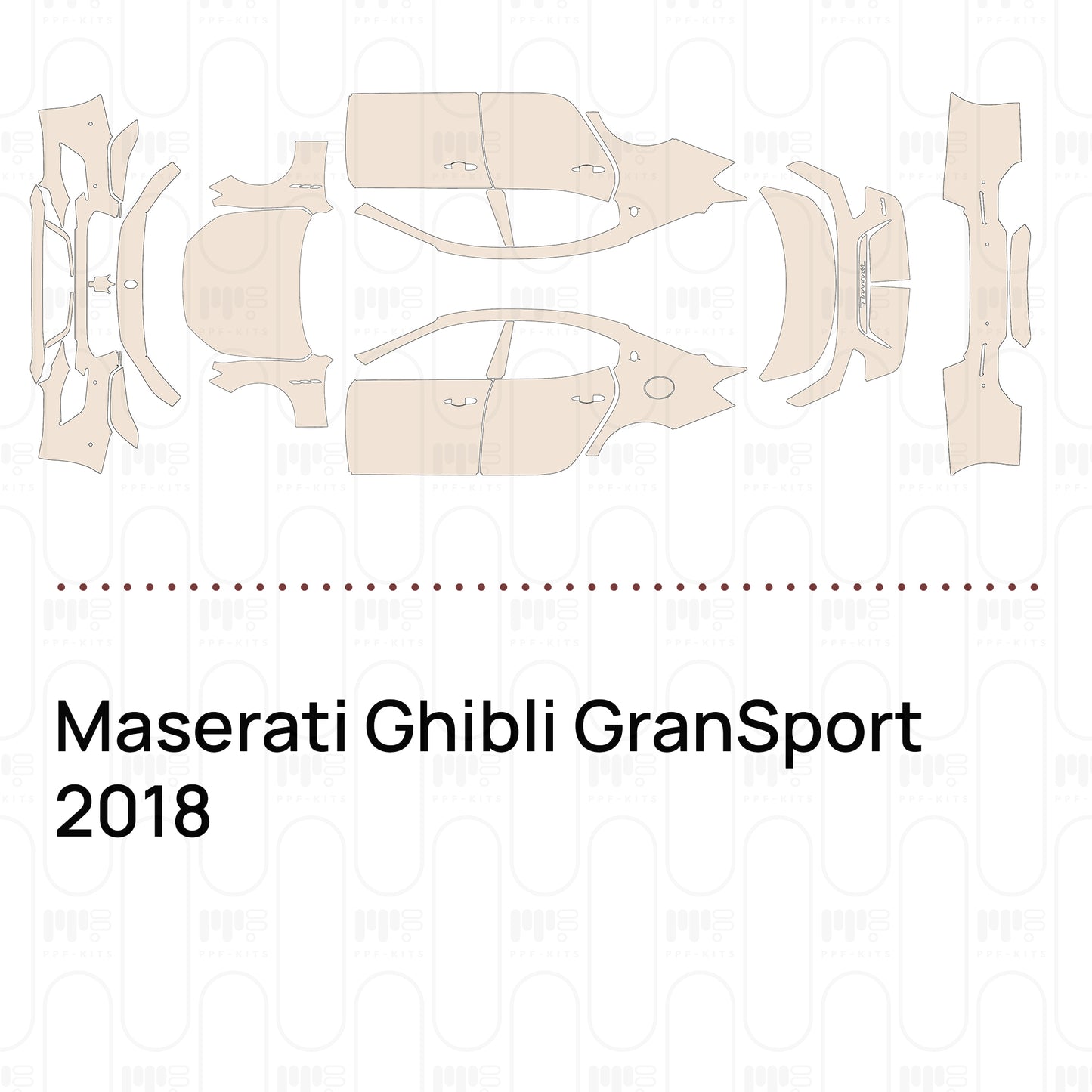 Pre-Cut PPF Maserati Ghibli GranSport 2018