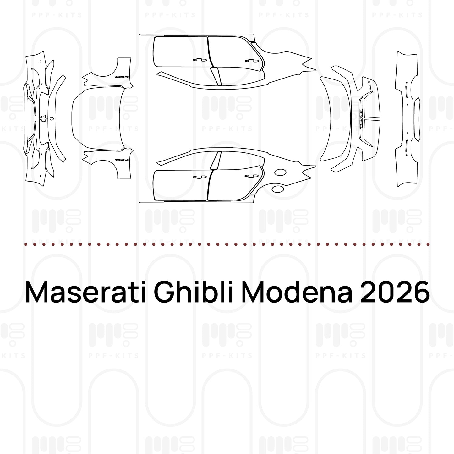Pre-Cut PPF Maserati Ghibli Modena 2026