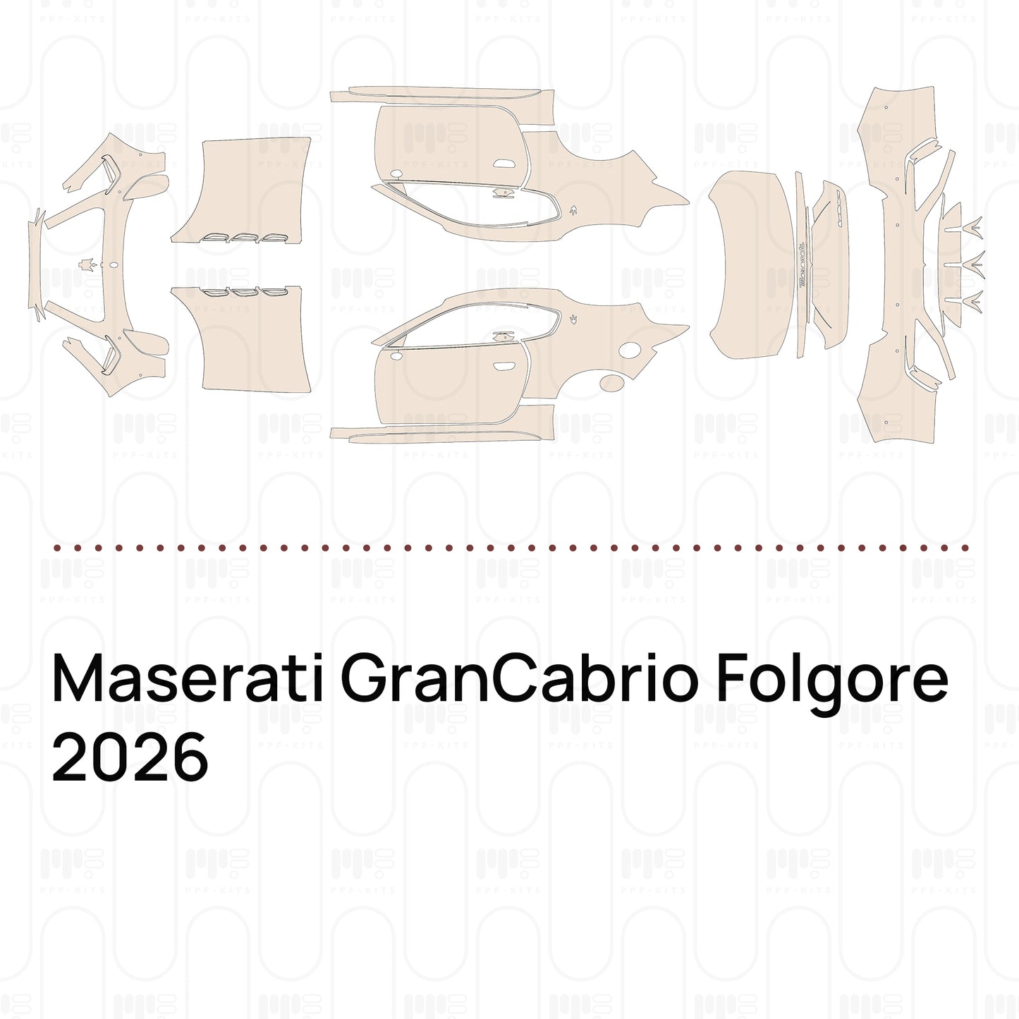 Pre-Cut PPF Maserati GranCabrio Folgore 2026