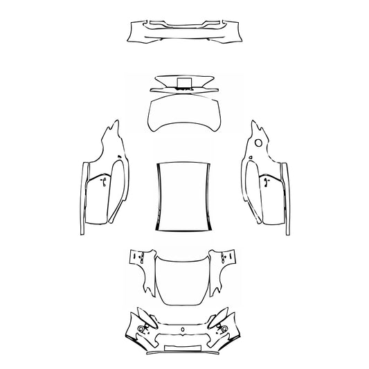 Pre-Cut PPF Maserati GranTurismo Base 2012 - PPF-Kits