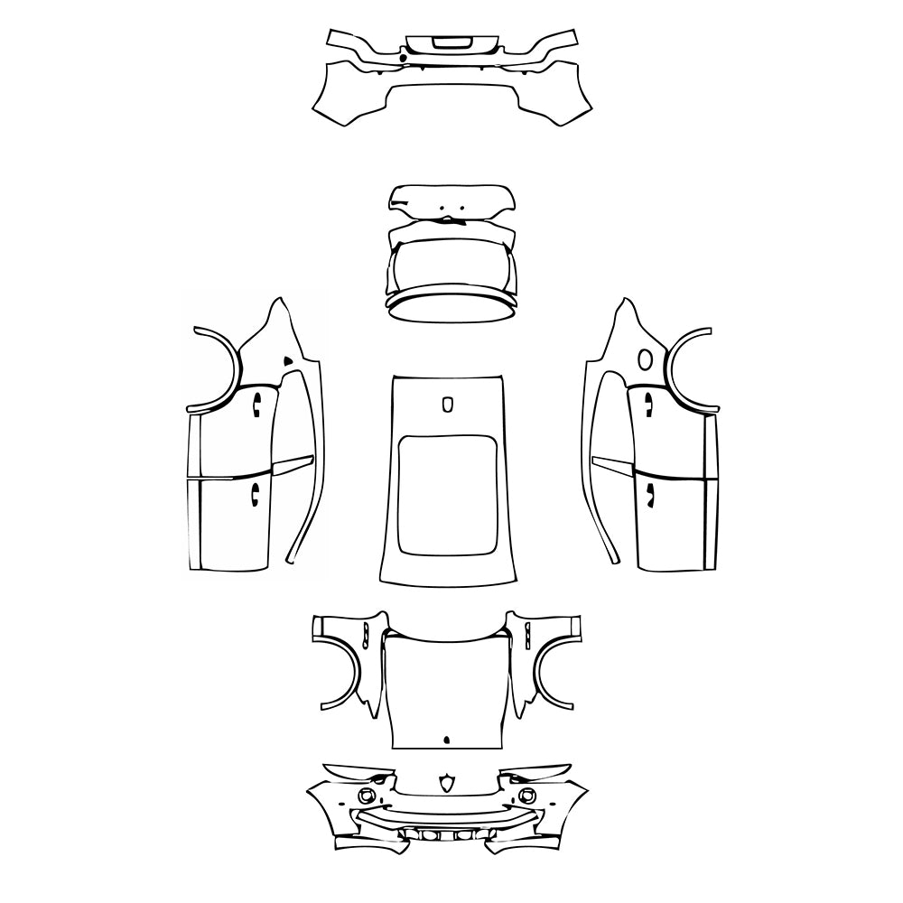 Pre-Cut PPF Maserati Levante Levante Base 2016 - PPF-Kits