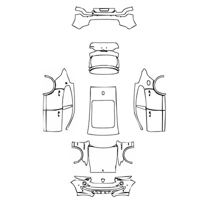 Pre-Cut PPF Maserati Levante Levante S GranLusso 2021 - PPF-Kits