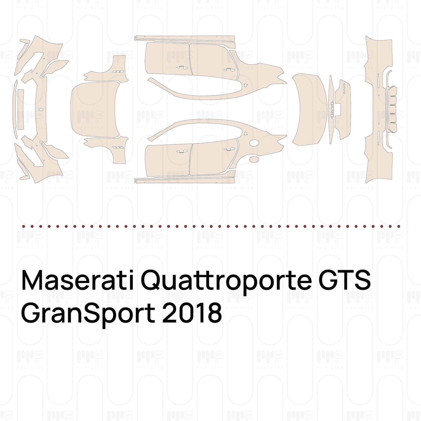 Pre-Cut PPF Maserati Quattroporte GTS GranSport 2018