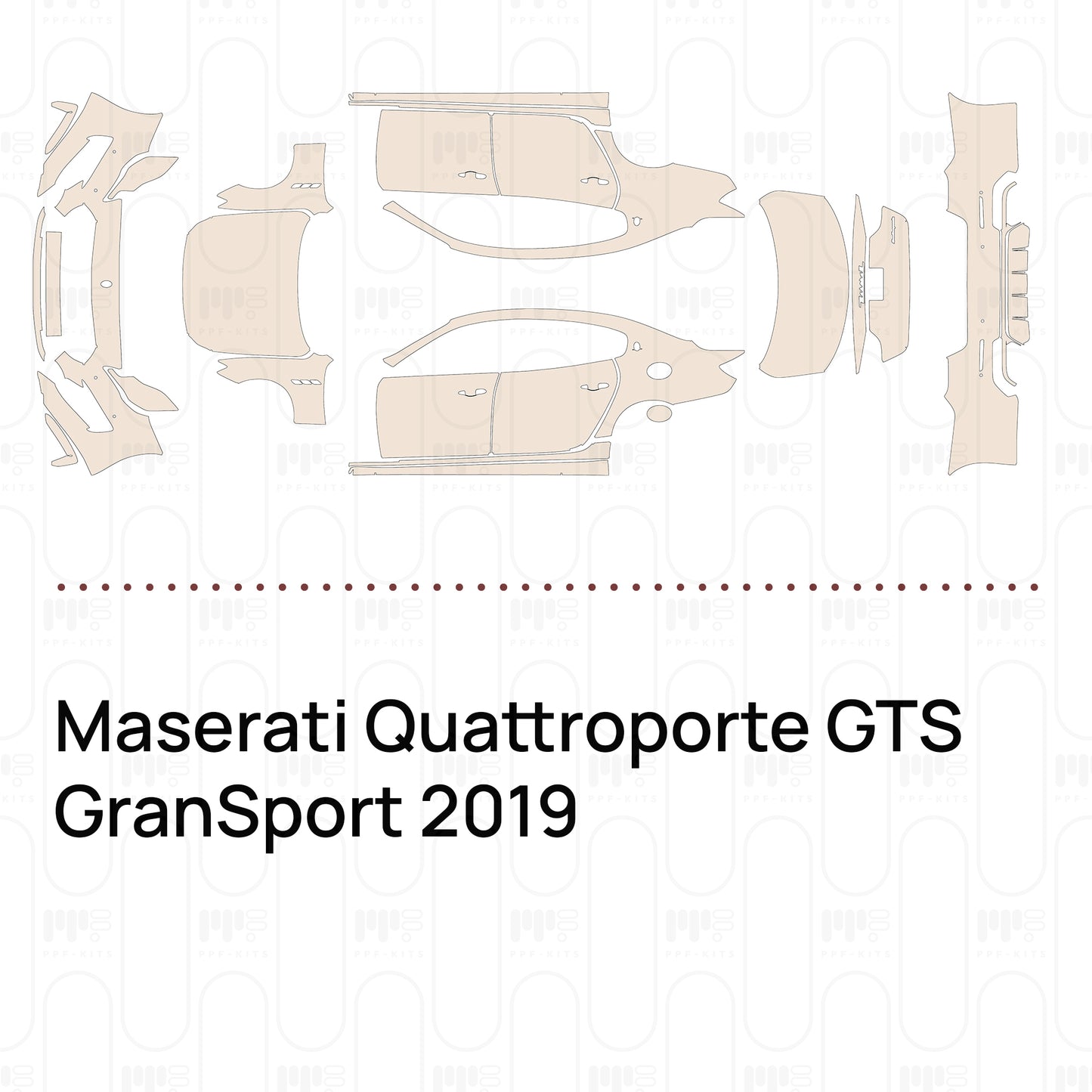 Pre-Cut PPF Maserati Quattroporte GTS GranSport 2019