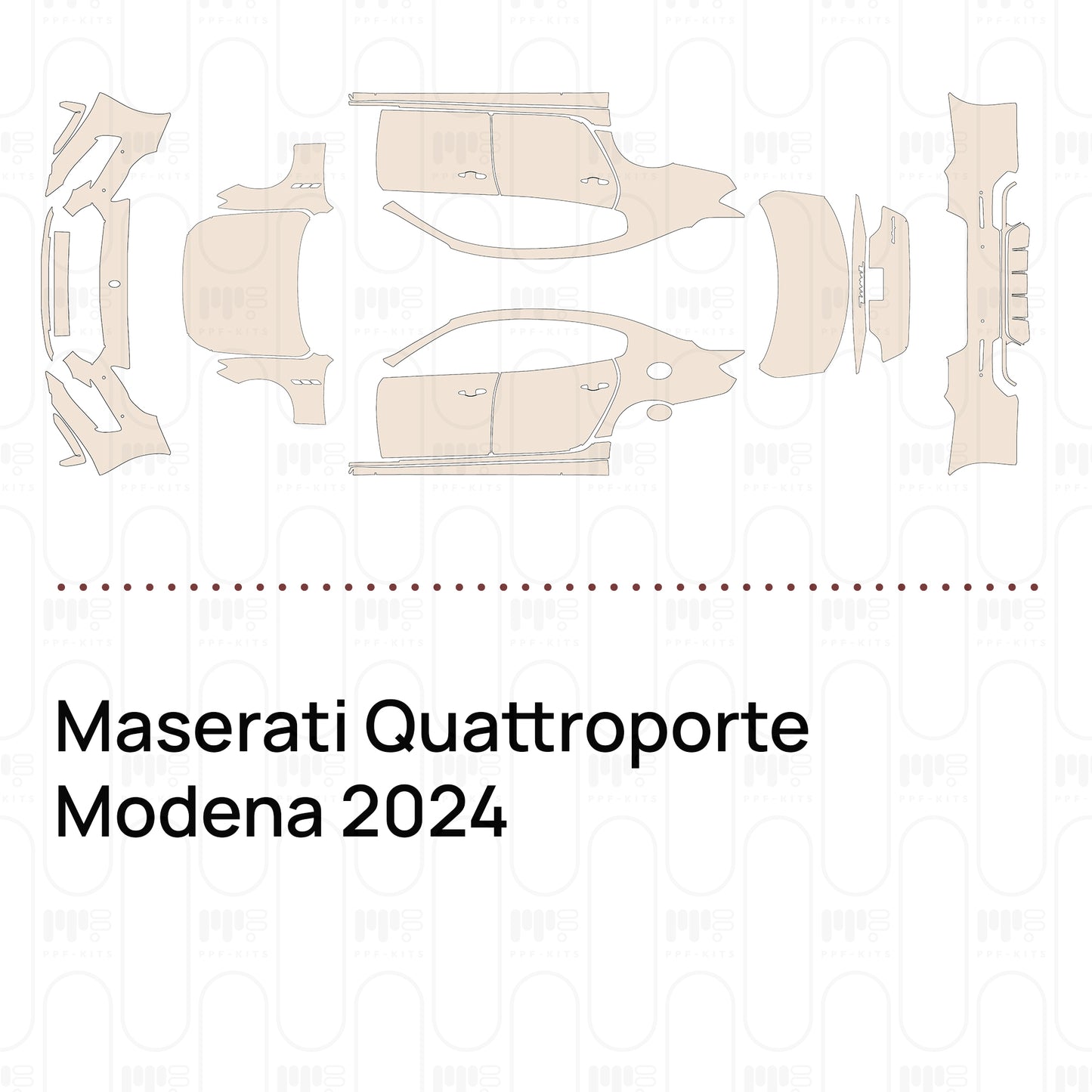 Pre-Cut PPF Maserati Quattroporte Modena 2024