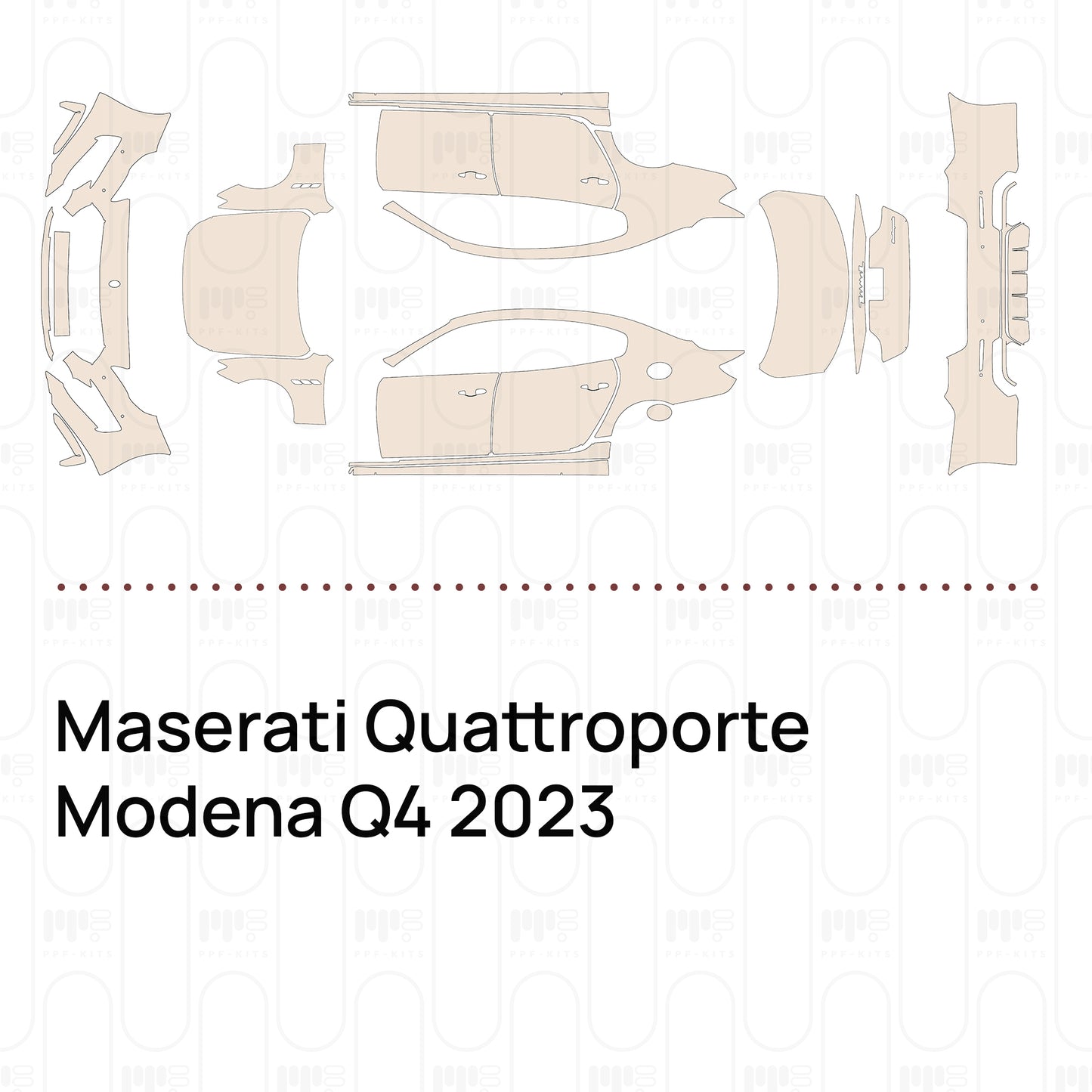 Pre-Cut PPF Maserati Quattroporte Modena Q4 2023