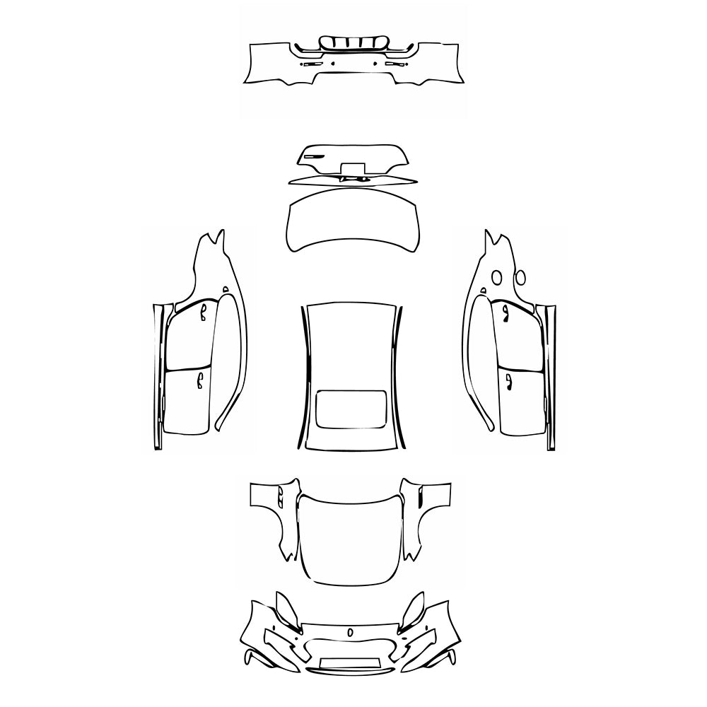 Pre-Cut PPF Maserati Quattroporte Quattroporte GranSport 2021 - PPF-Kits