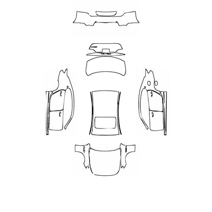 Pre-Cut PPF Maserati Quattroporte Quattroporte S GranLusso 2021 - PPF-Kits
