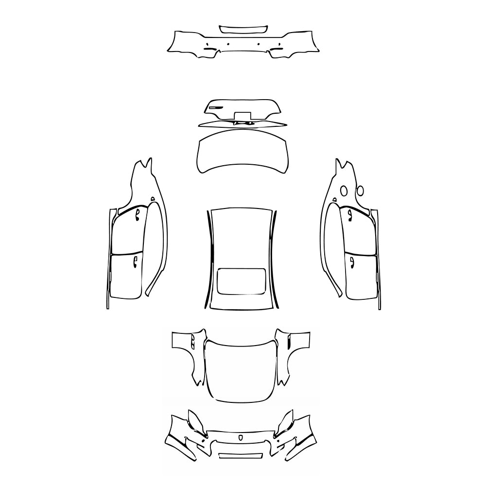 Pre-Cut PPF Maserati Quattroporte Quattroporte S Q4 Base 2015 - PPF-Kits