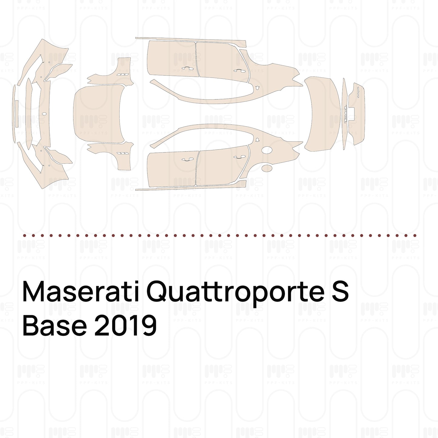Pre-Cut PPF Maserati Quattroporte S Base 2019