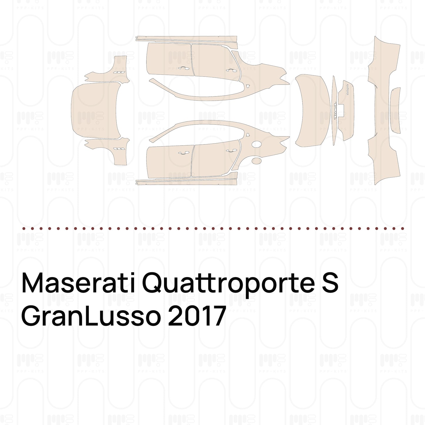 Pre-Cut PPF Maserati Quattroporte S GranLusso 2017