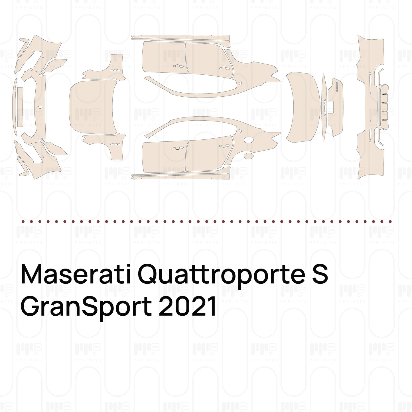 Pre-Cut PPF Maserati Quattroporte S GranSport 2021