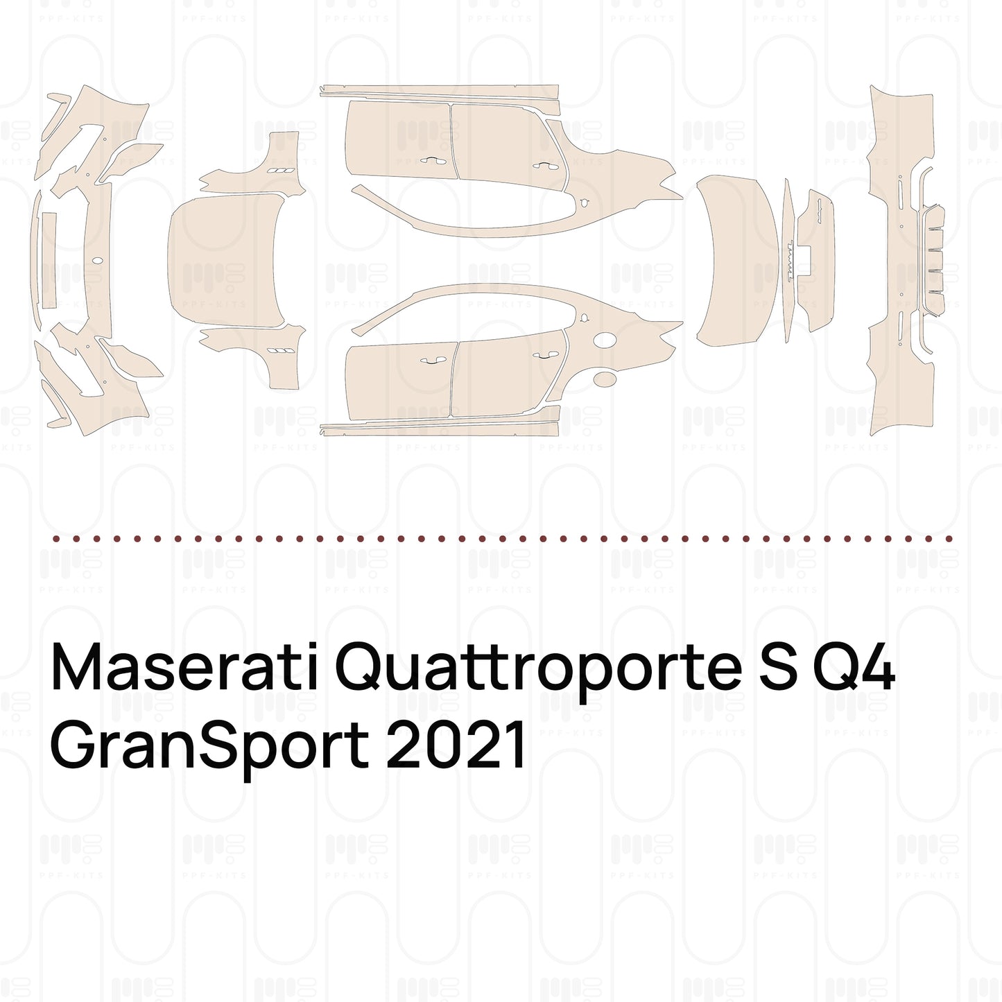 Pre-Cut PPF Maserati Quattroporte S Q4 GranSport 2021