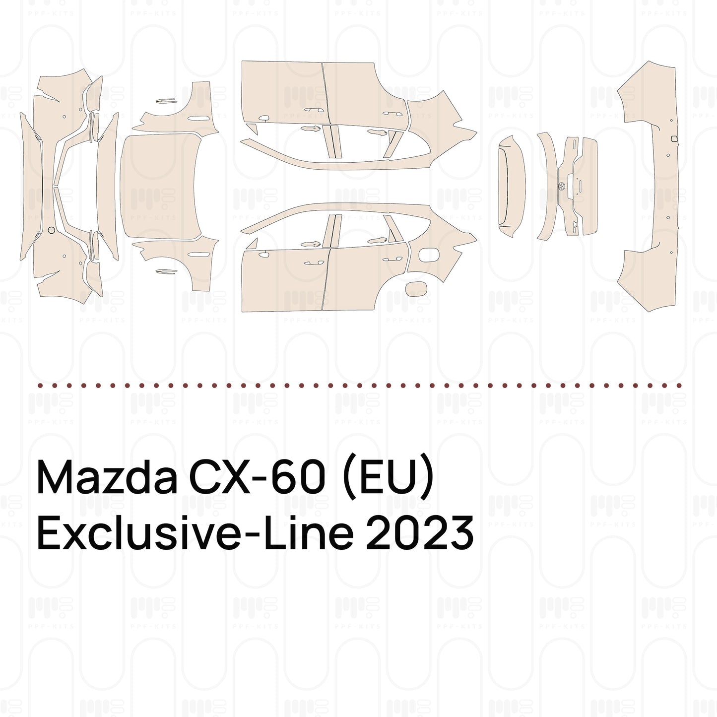 Pre-Cut PPF Mazda CX-60 (EU) Exclusive-Line 2023