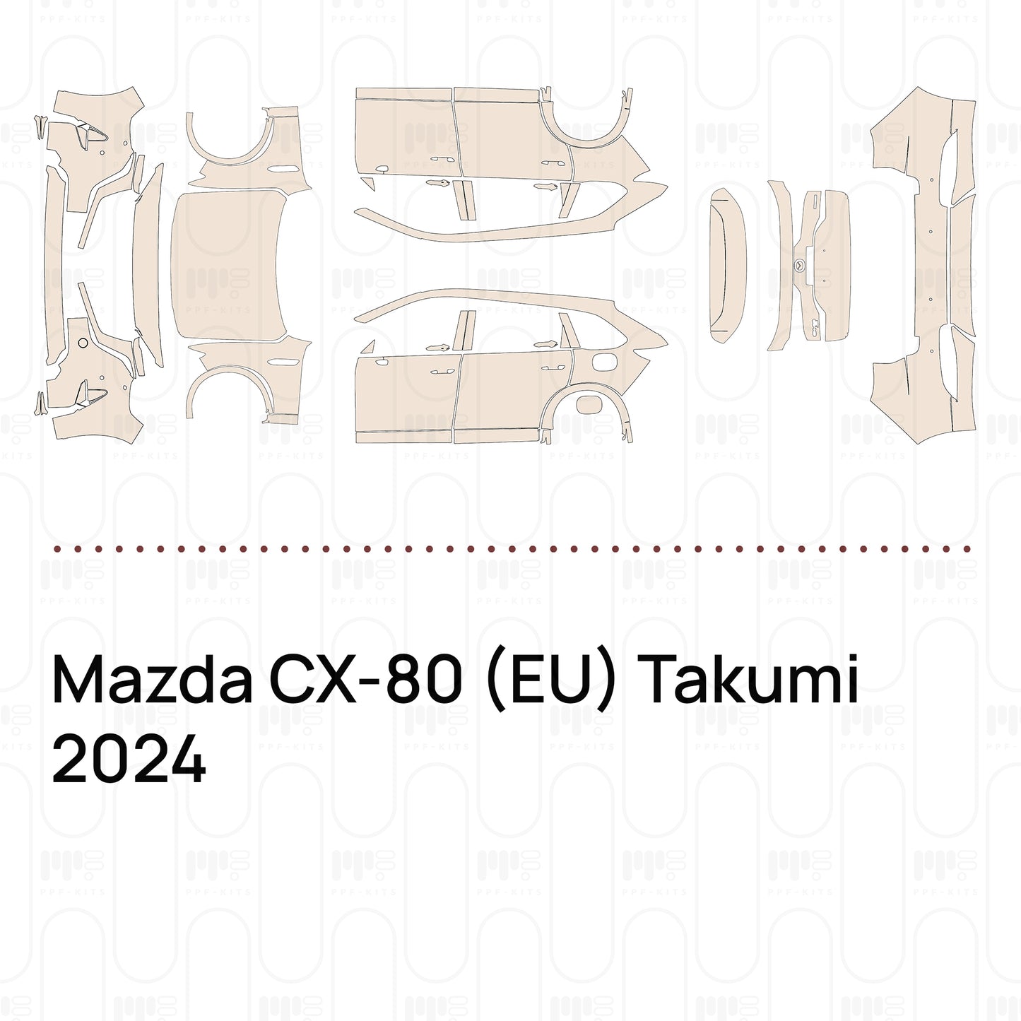 Pre-Cut PPF Mazda CX-80 (EU) Takumi 2024