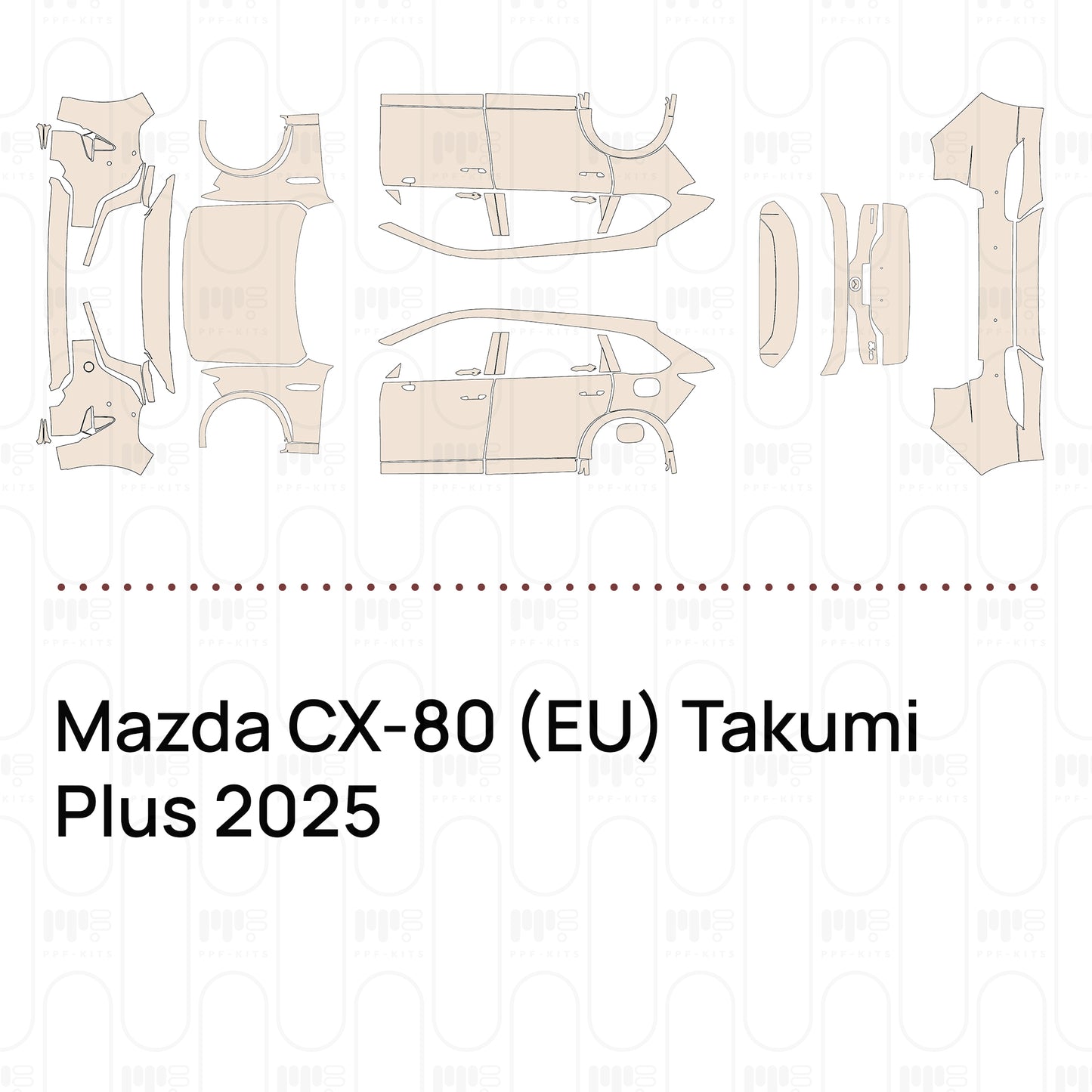 Pre-Cut PPF Mazda CX-80 (EU) Takumi Plus 2025