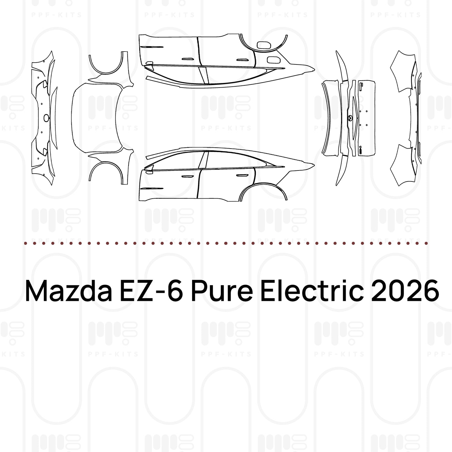 Pre-Cut PPF Mazda EZ-6 Pure Electric 2026