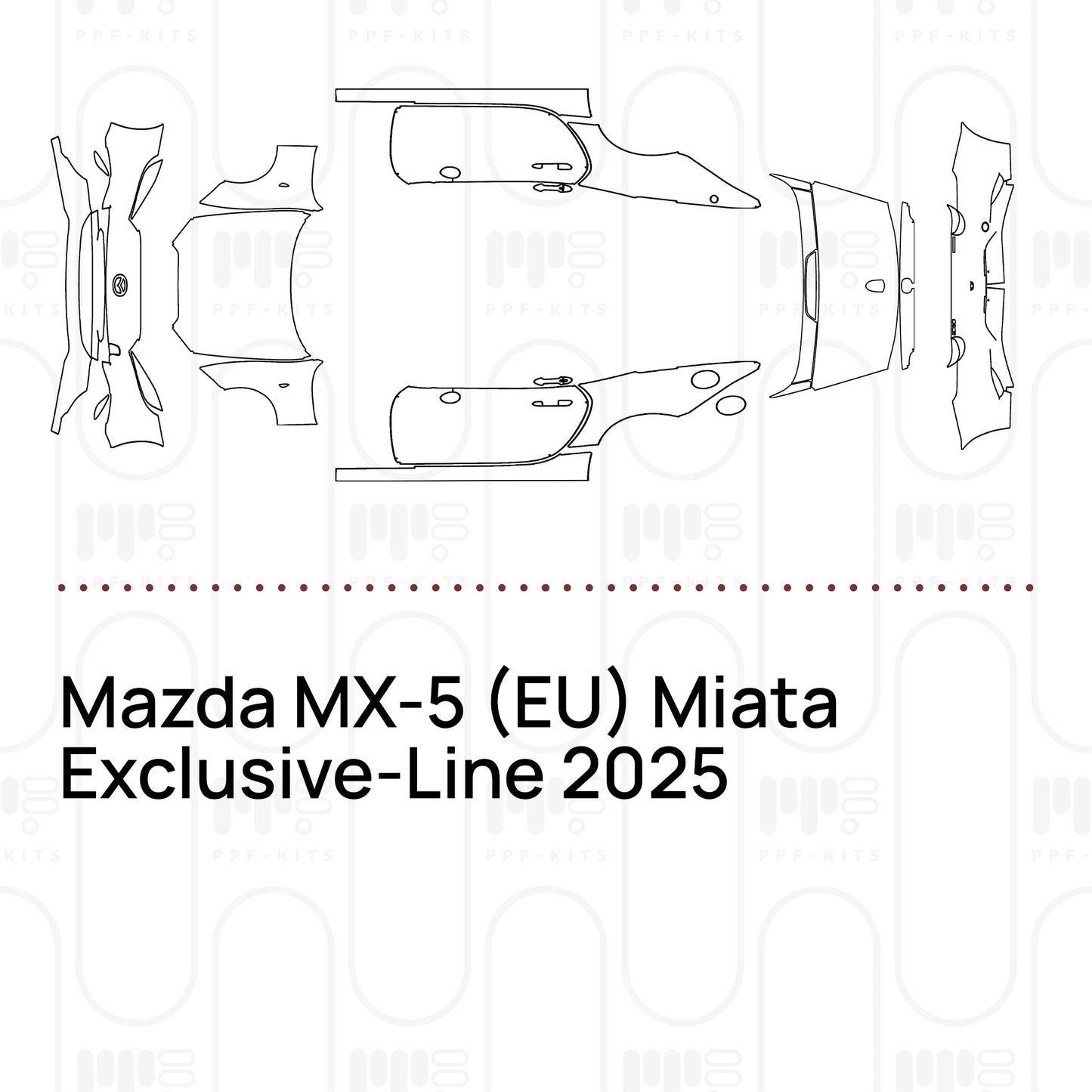 Pre-Cut PPF Mazda MX-5 (EU) Miata Exclusive-Line 2025