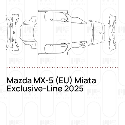 Pre-Cut PPF Mazda MX-5 (EU) Miata Exclusive-Line 2025