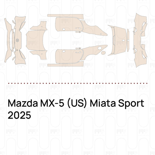 Pre-Cut PPF Mazda MX-5 (US) Miata Sport 2025