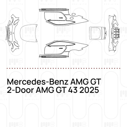 Pre-Cut PPF Mercedes-Benz AMG GT 2-Door AMG GT 43 2025
