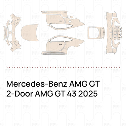 Pre-Cut PPF Mercedes-Benz AMG GT 2-Door AMG GT 43 2025