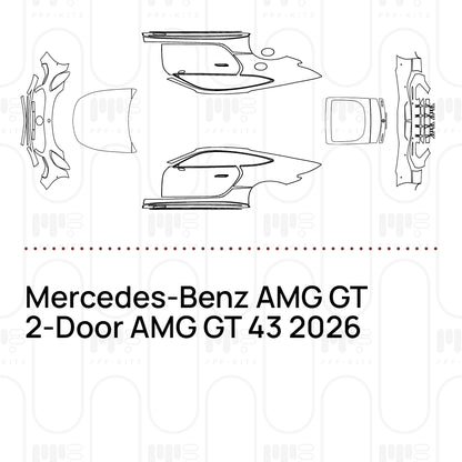 Pre-Cut PPF Mercedes-Benz AMG GT 2-Door AMG GT 43 2026