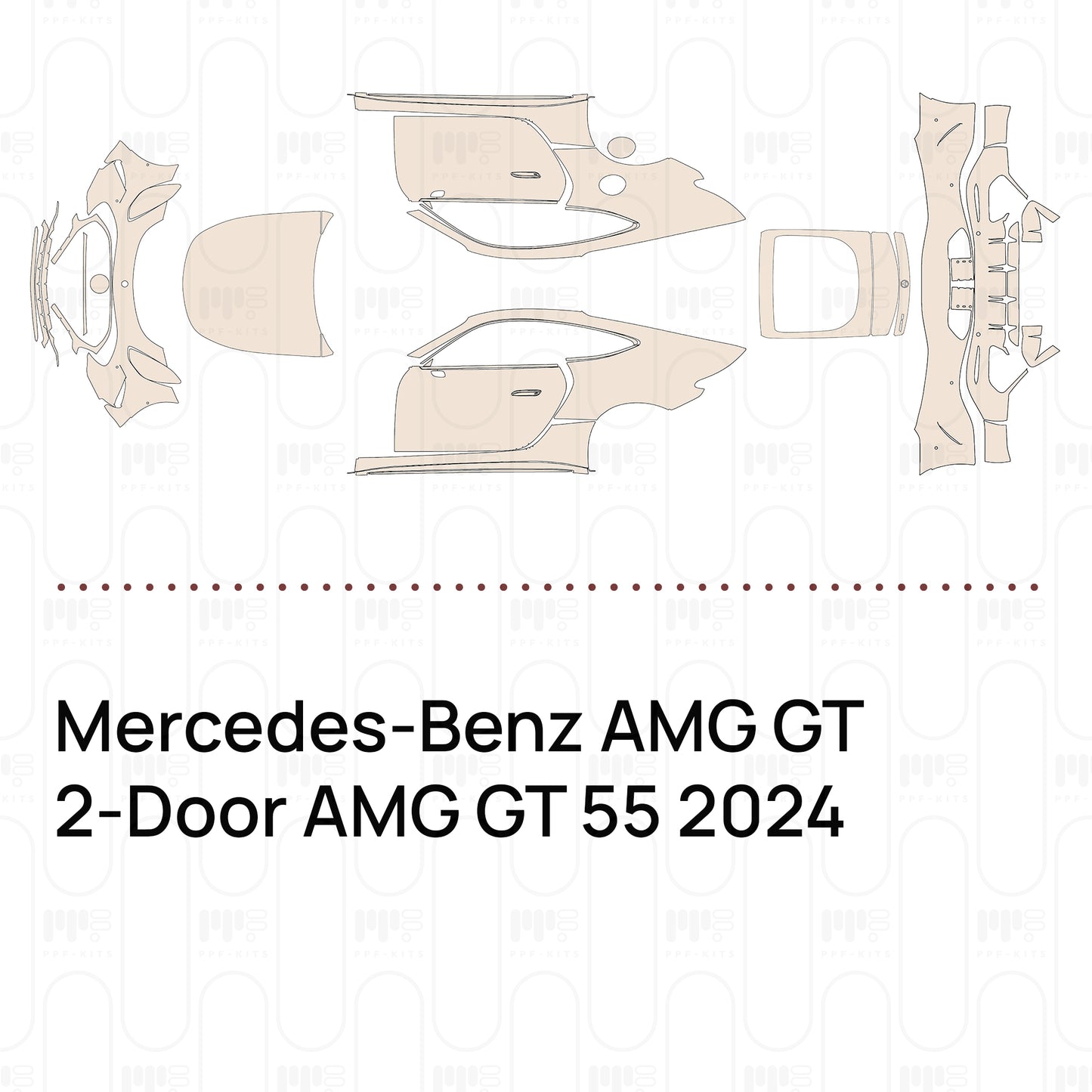 Pre-Cut PPF Mercedes-Benz AMG GT 2-Door AMG GT 55 2024