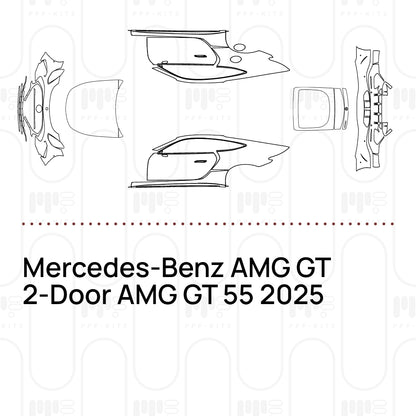 Pre-Cut PPF Mercedes-Benz AMG GT 2-Door AMG GT 55 2025