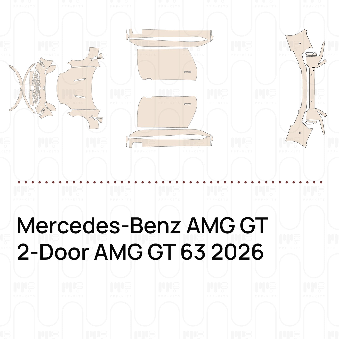 Pre-Cut PPF Mercedes-Benz AMG GT 2-Door AMG GT 63 2026