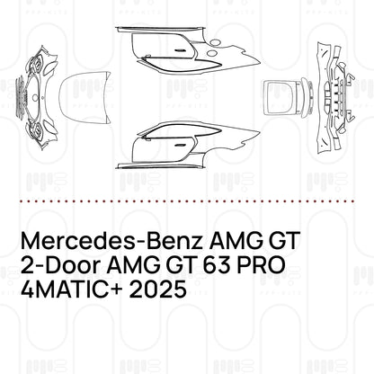 Pre-Cut PPF Mercedes-Benz AMG GT 2-Door AMG GT 63 PRO 4MATIC+ 2025