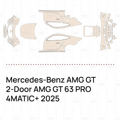 Pre-Cut PPF Mercedes-Benz AMG GT 2-Door AMG GT 63 PRO 4MATIC+ 2025