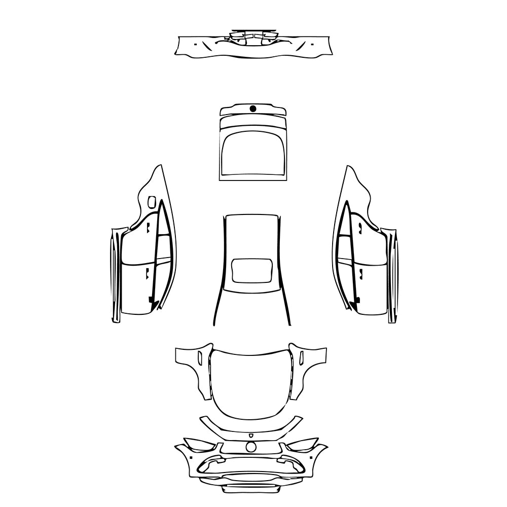 Pre-Cut PPF Mercedes-Benz AMG GT 4-Door 50 2020 - PPF-Kits