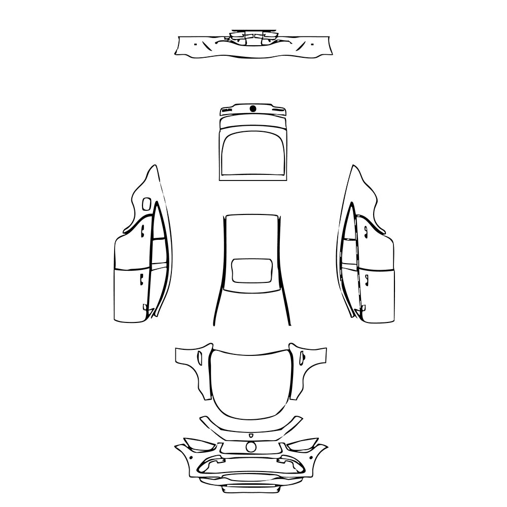 Pre-Cut PPF Mercedes-Benz AMG GT 4-Door 50 2022 - PPF-Kits