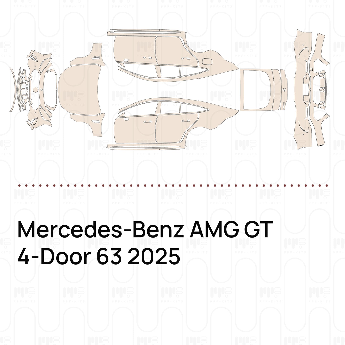Pre-Cut PPF Mercedes-Benz AMG GT 4-Door 63 2025