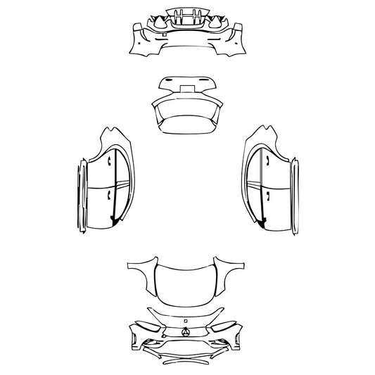 Pre-Cut PPF Mercedes-Benz A Class Hatchback AMG A 35 2019 - PPF-Kits