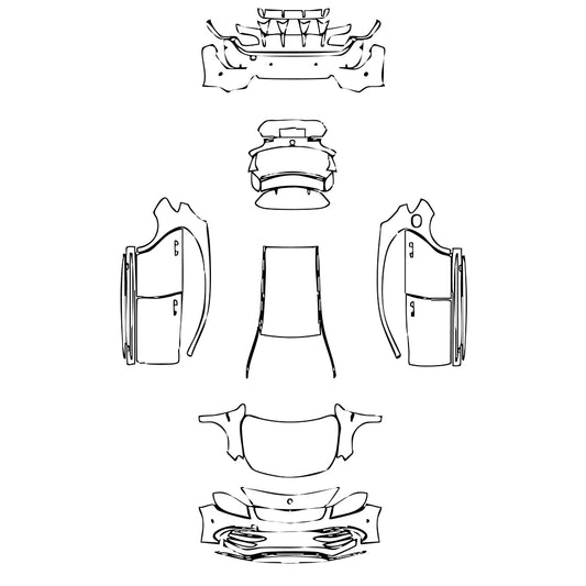 Pre-Cut PPF Mercedes-Benz A Class Hatchback AMG A 45 2018 - PPF-Kits