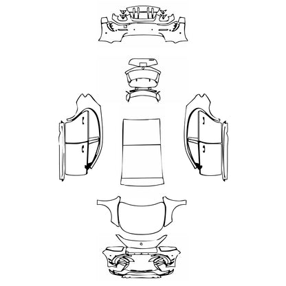 Pre-Cut PPF Mercedes-Benz A Class Hatchback AMG A 45 2020 - PPF-Kits