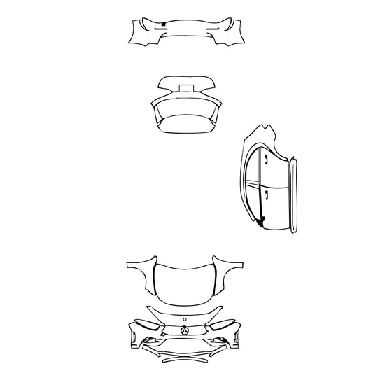 Pre-Cut PPF Mercedes-Benz A Class Hatchback AMG Line 2020 - PPF-Kits