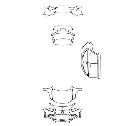 Pre-Cut PPF Mercedes-Benz A Class Hatchback AMG Line 2022 - PPF-Kits